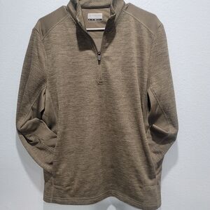 NWT - Men PGA Tour two-tone space dye 1/4 zip golf pullover